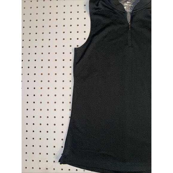 Nike Dri-FIT Women’s XS Sleeveless Quarter Zip Tennis Golf Top Black - Picture 3 of 6